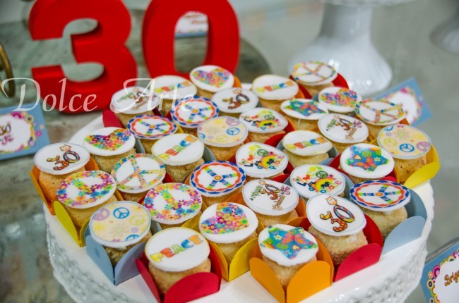 Mesa de Doces - Aniversário Hippie Chic