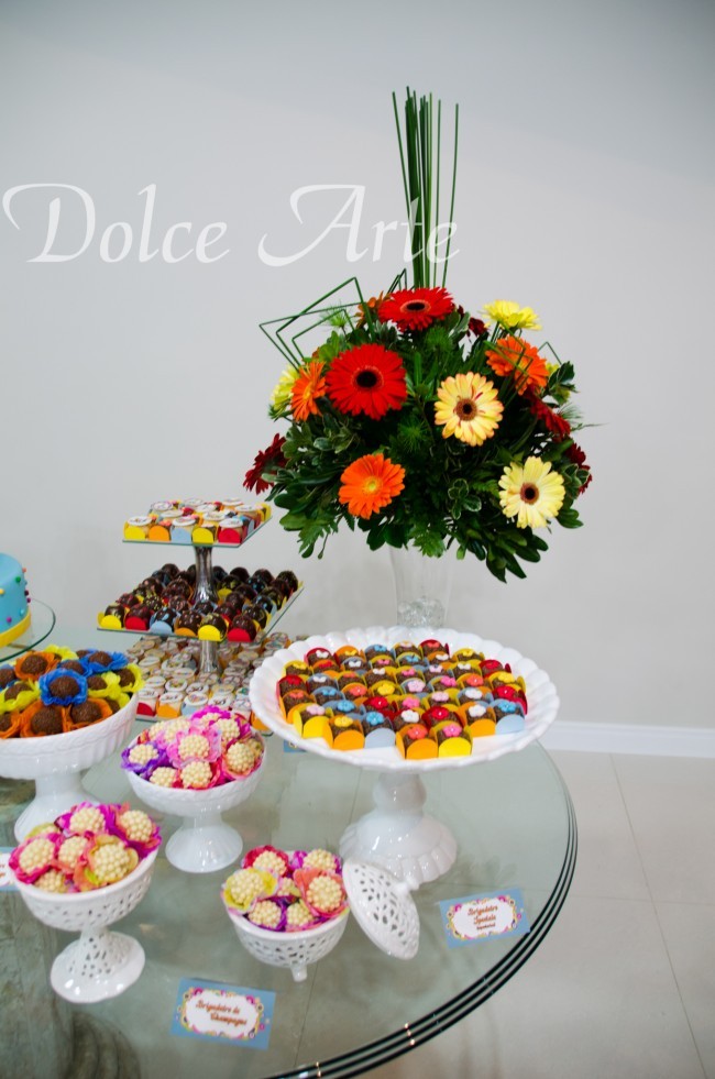 Mesa de Doces - Aniversário Hippie Chic