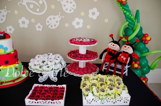 Mesa de Doces - Aniversário Infantil Joaninha