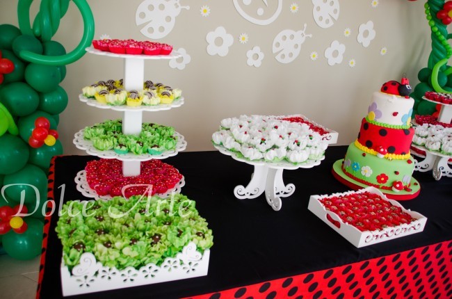 Mesa de Doces - Aniversário Infantil Joaninha