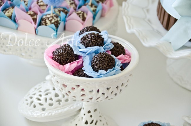 Mesa de Doces - Aniversário Infantil Rosa e Azul