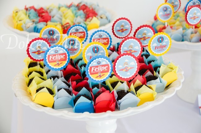 Mesa de Doces - Aniversário Infantil Urso Aviador