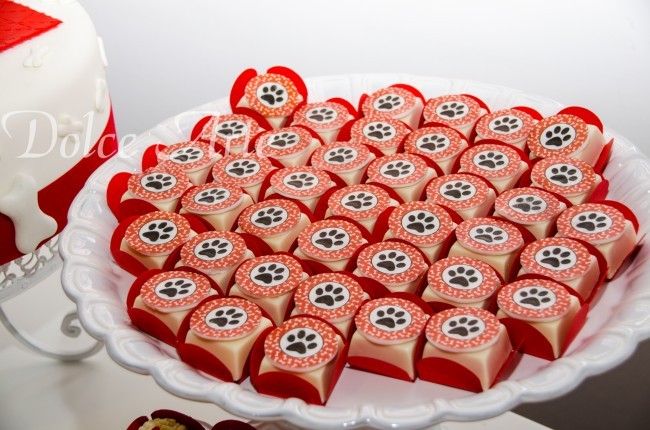 Doces decorados com Pastilha de Açúcar Pet