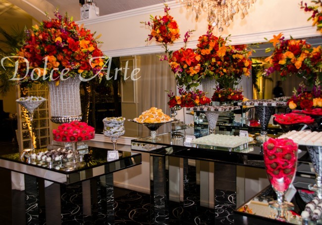 Mesa de Doces - Casamento Ilha do Mehl