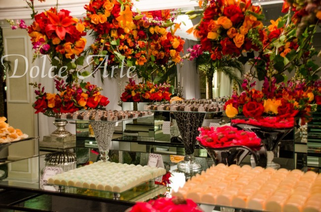 Mesa de Doces - Casamento Ilha do Mehl