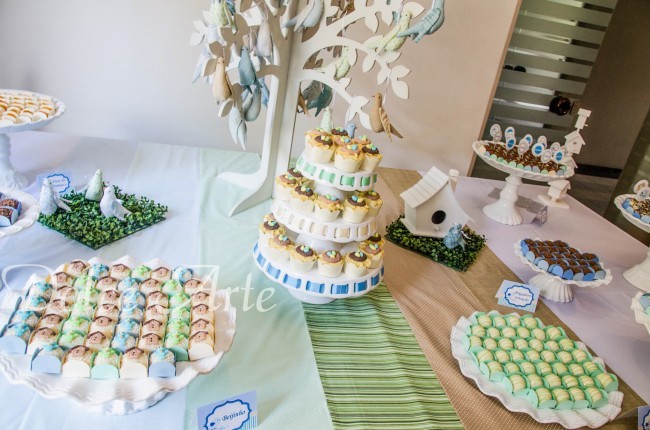 Mesa de Doces - Chá de Bebê Passarinho