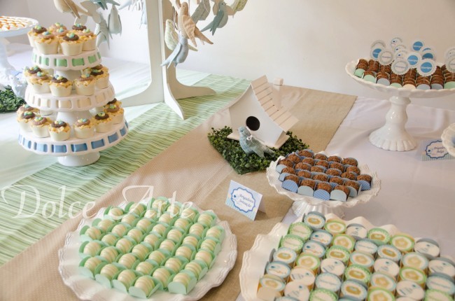 Mesa de Doces - Chá de Bebê Passarinho