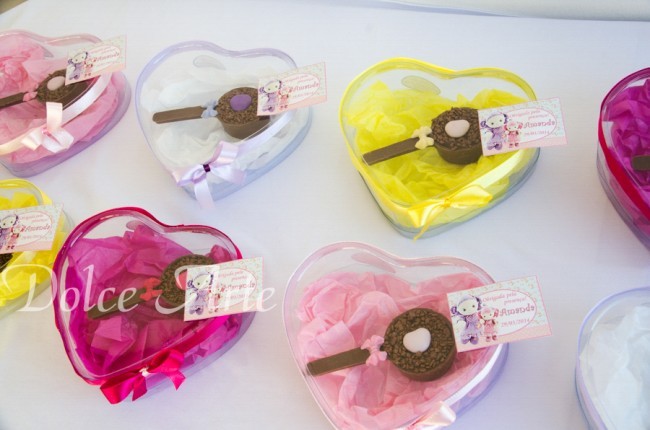 Caixinha com Panela de Chocolate com Brigadeiro