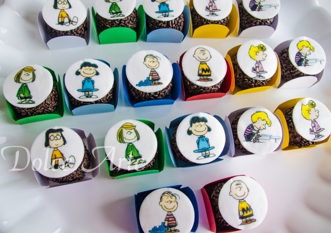 Doces decorados Snoopy