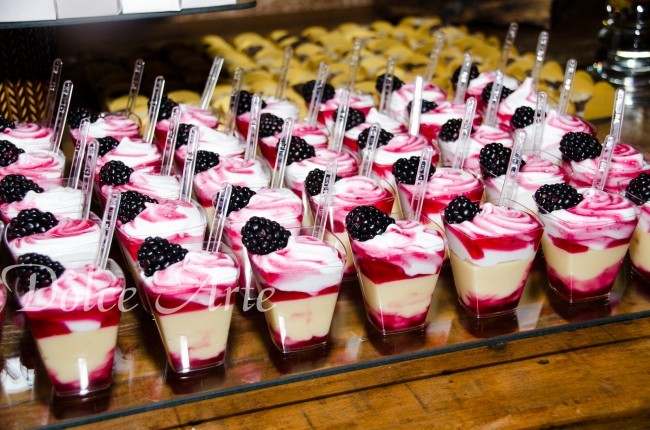 Tacinhas de Frutas Vermelhas com Amora