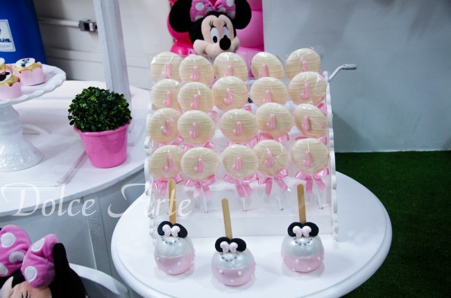 Aniversário Infantil Minnie Rosa