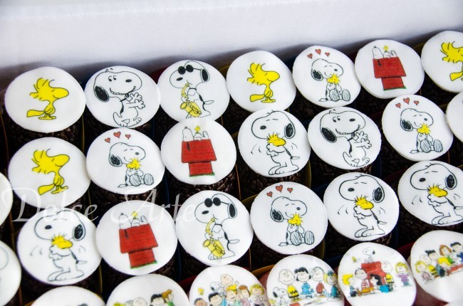 Doces decorados Snoopy