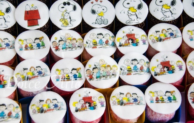 Doces decorados Snoopy