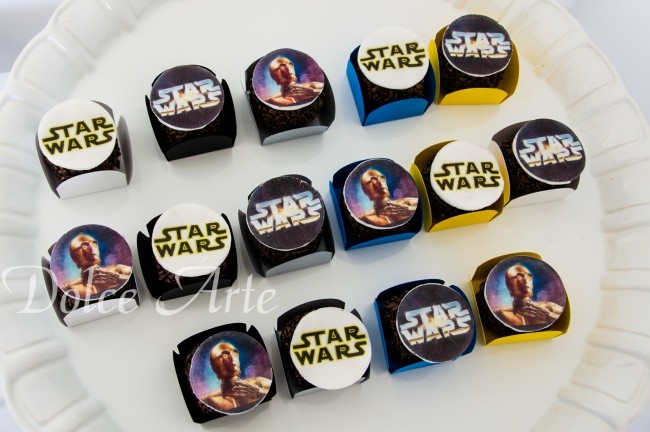 Brigadeiros decorados Star Wars