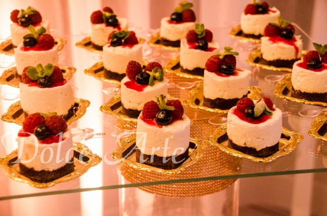 Bavaresi de Frutas Vermelhas