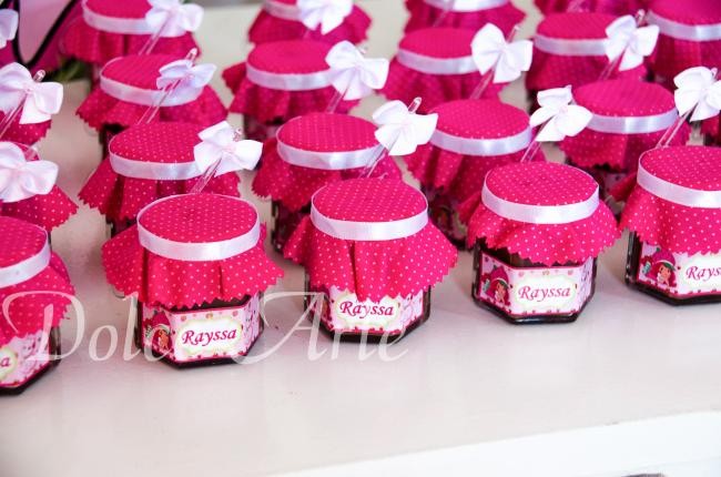 Potinho de Brigadeiro Aniversário Infantil Moranguinho