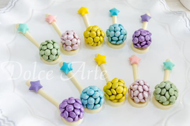 Colher de chocolate Unicórnio