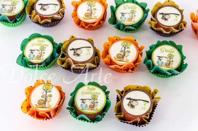 Doces Decorados Pastilha de açúcar Safari