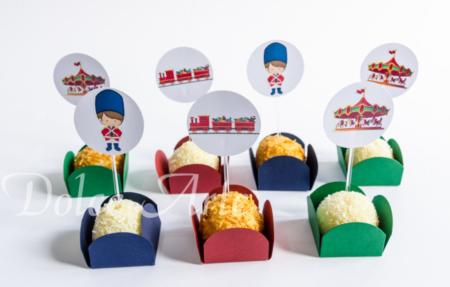 Doces decorados soldadinho de chumbo brinquedos