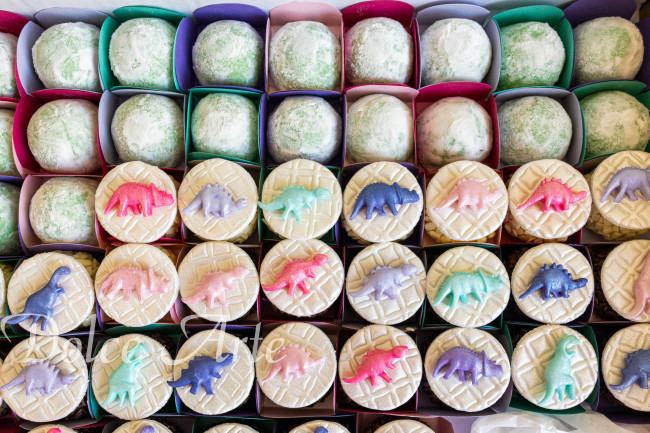 Doces decorados Dinossauro Menina