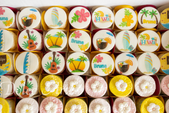 Doces decorados Luau / Praia / Hawai