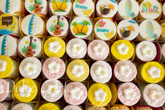 Doces decorados Luau / Praia / Hawai