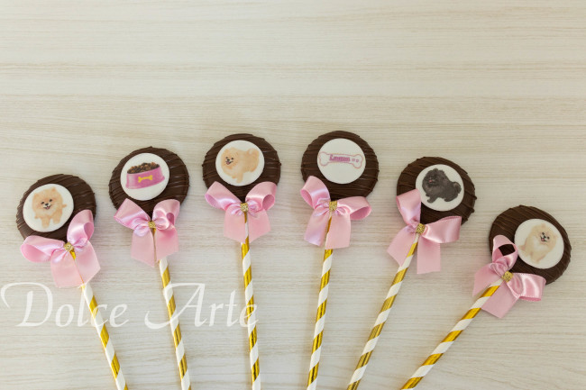 Pirulitos com pastilha de açúcar Pet