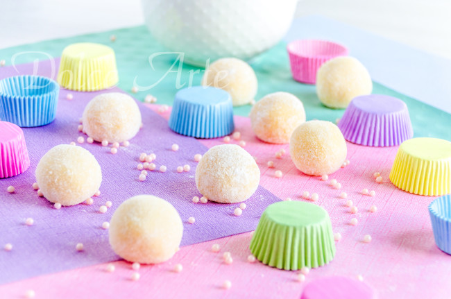 Brigadeiro Branco no Açúcar