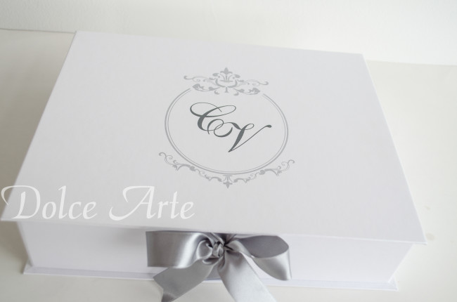 Caixa personalizada com Bem-Casados