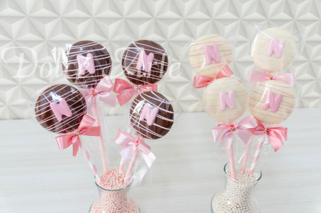 Pirulito de Chocolate com Inicial