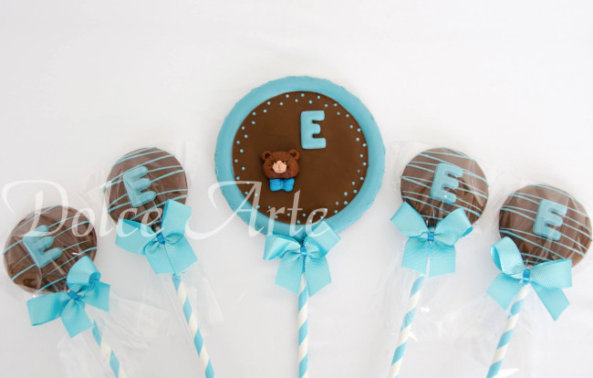 Pirulito de Chocolate com Inicial