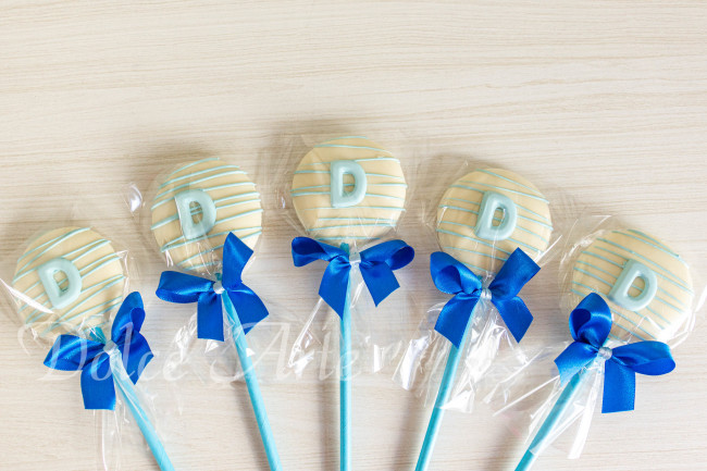 Pirulito de Chocolate com Inicial