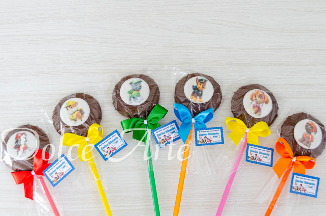 Pirulito de Chocolate com Pastilha de Açúcar