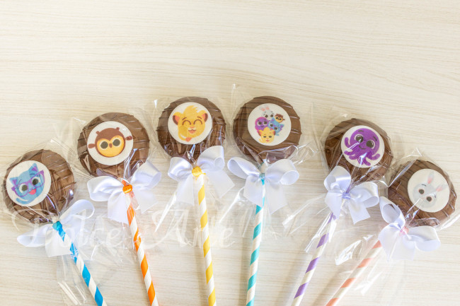 Pirulito de Chocolate com Pastilha de Açúcar