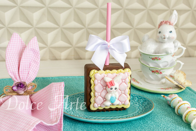 Pães de Mel no Palito Decorado Páscoa