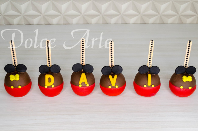 Maçãs de Chocolate Personalizadas Mickey
