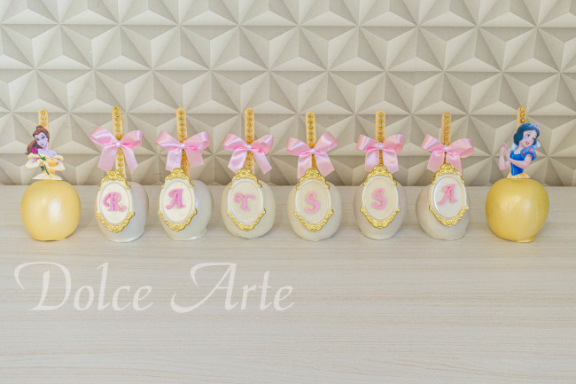 Maçãs de Chocolate Personalizadas Princesas