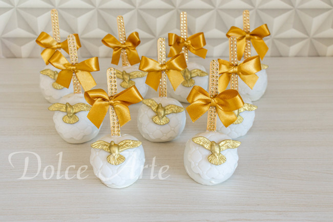 Maçãs de Chocolate Personalizadas Batizado