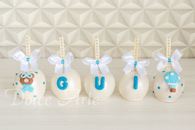 Maçãs de Chocolate Personalizadas Urso Aviador