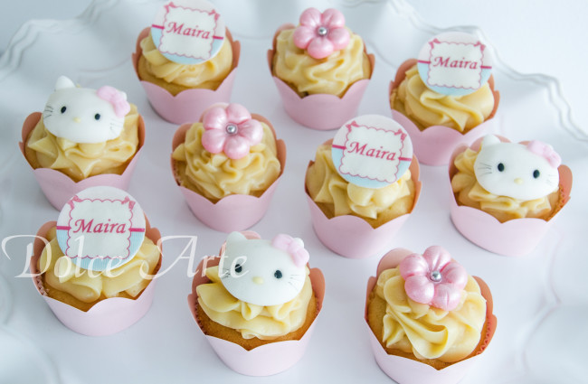 Cupcakes Decorados Hello Kitty