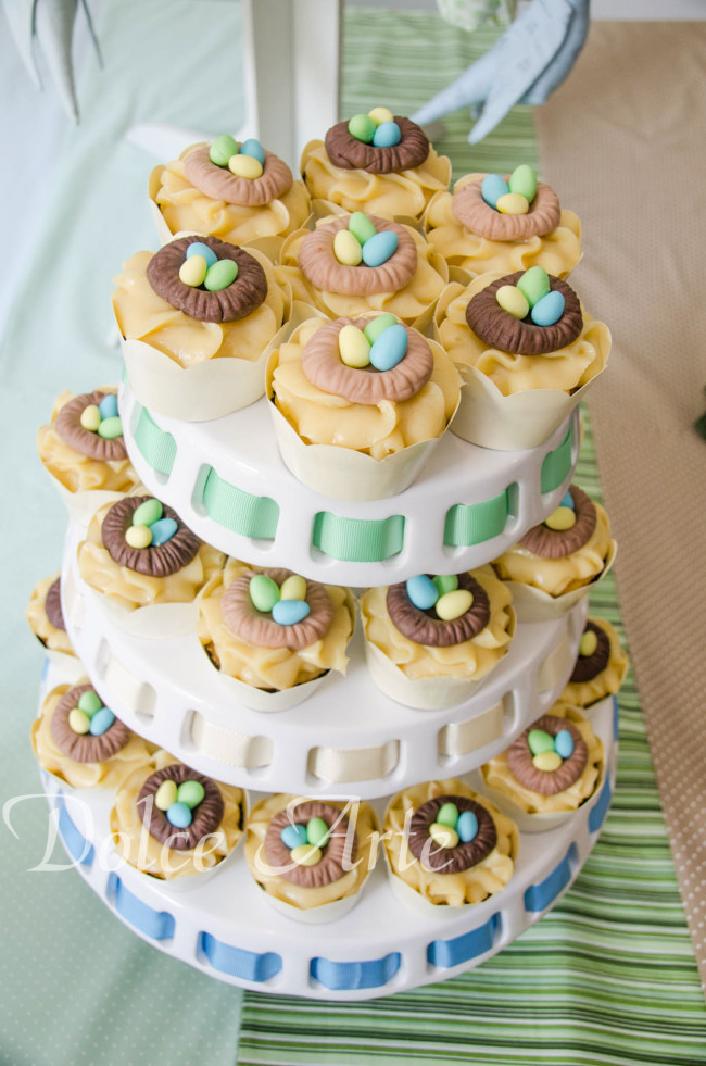 Cupcakes Decorados Passarinho