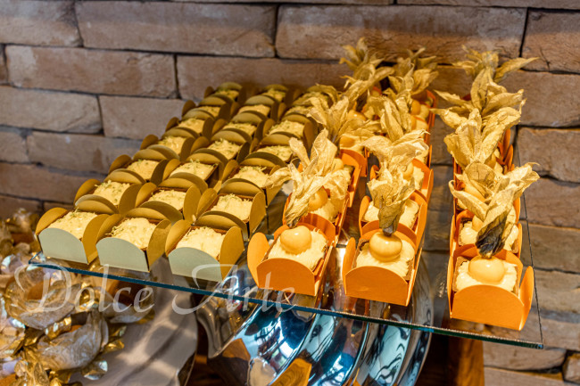 Caixinhas Limão e Laranja com Physalis