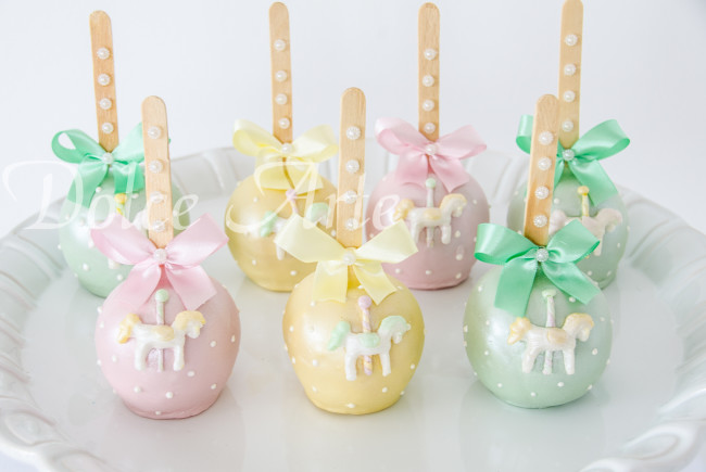 Maçã de chocolate personalizada