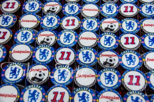 Doces decorados pastilha de açúcar Time de Futebol