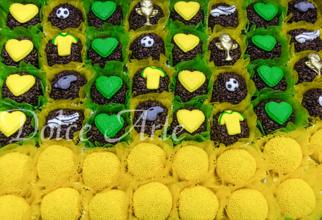 Doces decorados Futebol