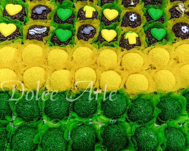 Doces decorados Futebol
