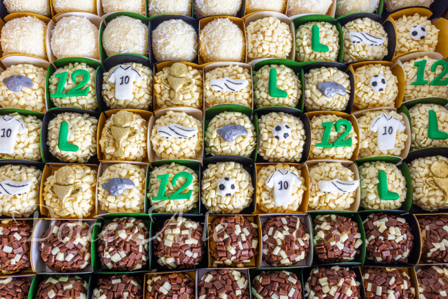 Doces decorados Futebol