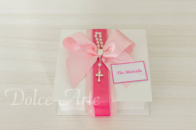 Caixa Personalizada com 9 Doces decorados Convite Batizado