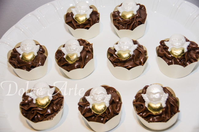 Cupcake decorado Batizado