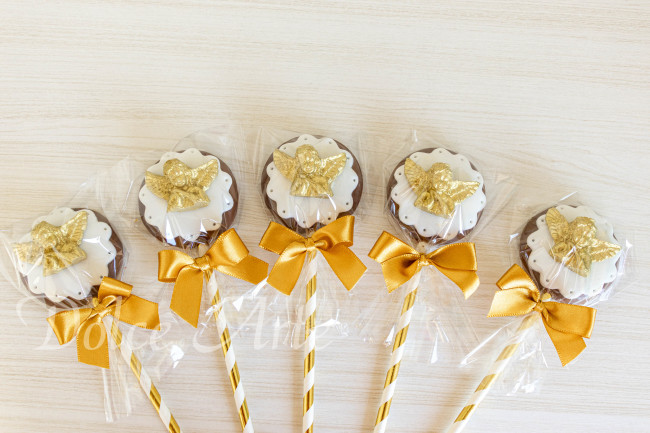 Pirulito de Chocolate Personalizado Batizado